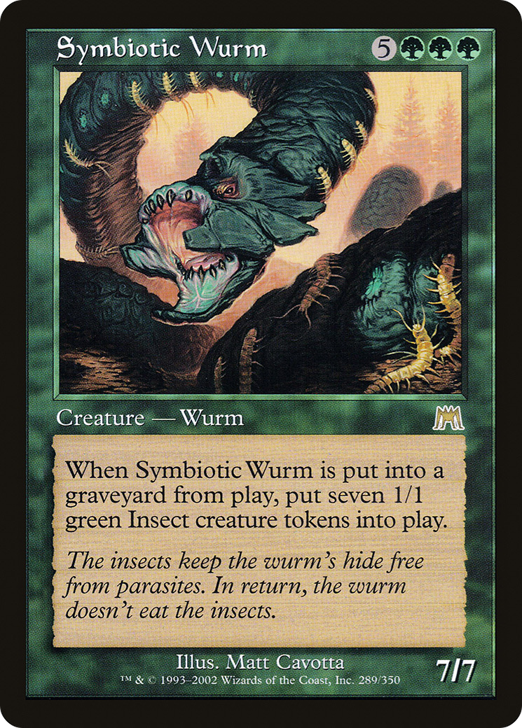Symbiotic Wurm (ONS-289) - Onslaught - Premium MTG Single from Wizards of the Coast - Just $0.44! Shop now at Game Crave Tournament Store