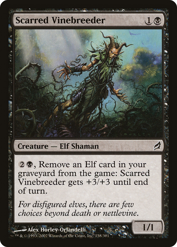 Scarred Vinebreeder (LRW-138) - Lorwyn Foil - Premium MTG Single from Wizards of the Coast - Just $0.08! Shop now at Game Crave Tournament Store