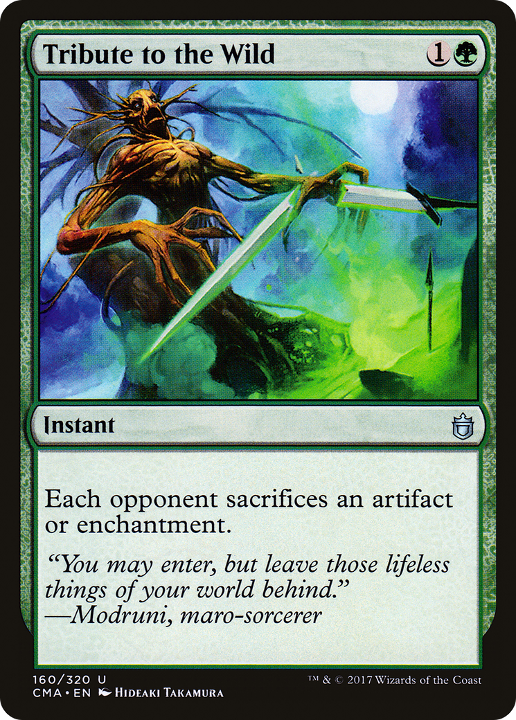 Tribute to the Wild (CMA-160) - Commander Anthology - Premium MTG Single from Wizards of the Coast - Just $0.08! Shop now at Game Crave Tournament Store