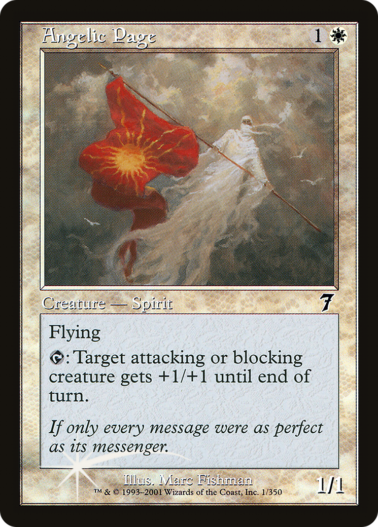 Angelic Page (7ED-01★) - Seventh Edition Foil - Premium MTG Single from Wizards of the Coast - Just $1.33! Shop now at Game Crave Tournament Store