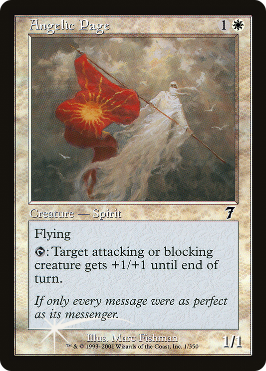 Angelic Page (7ED-01★) - Seventh Edition Foil - Premium MTG Single from Wizards of the Coast - Just $1.33! Shop now at Game Crave Tournament Store