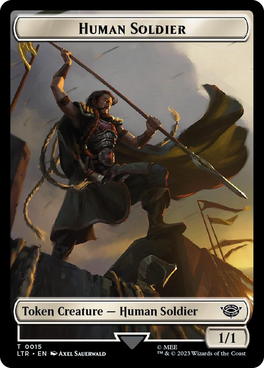 Human Soldier (TLTR-015) - Tales of Middle-earth Tokens Foil - Premium MTG Single from Wizards of the Coast - Just $0! Shop now at Game Crave Tournament Store