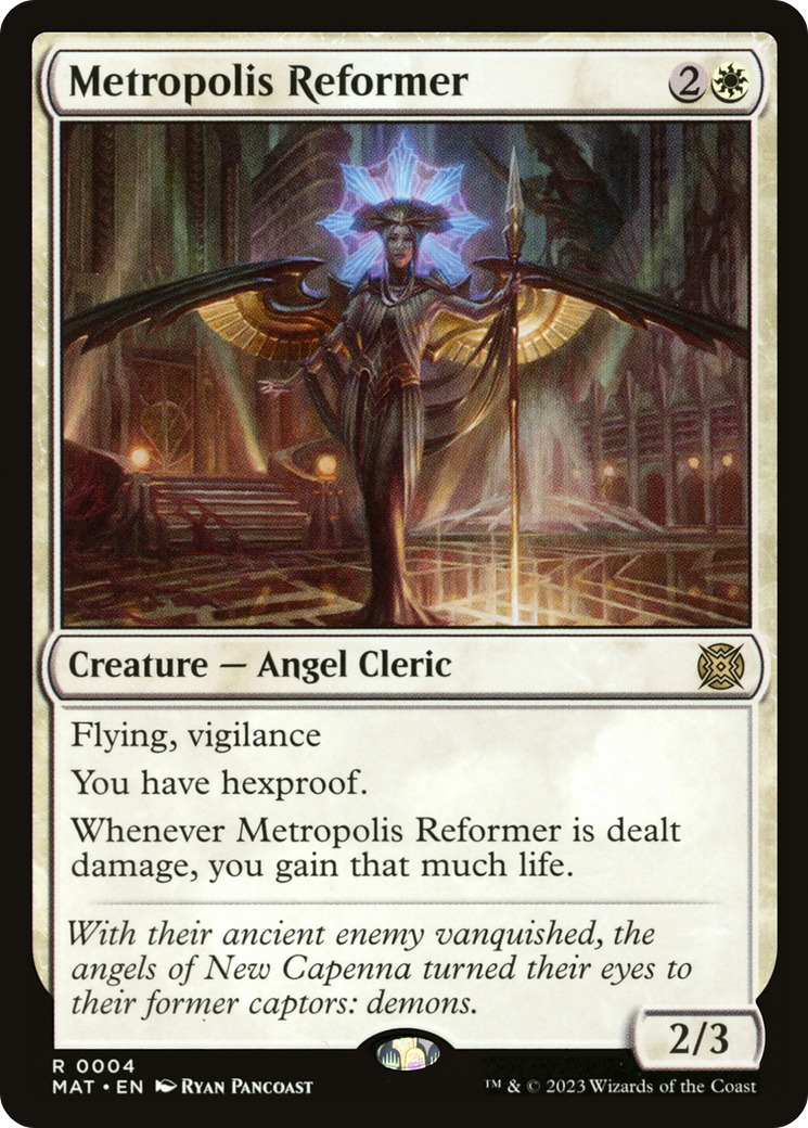 Metropolis Reformer (MAT-004) - March of the Machine: The Aftermath Foil - Premium MTG Single from Wizards of the Coast - Just $0.38! Shop now at Game Crave Tournament Store