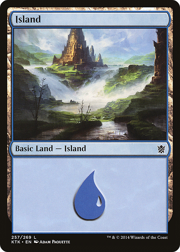 Island (KTK-257) - Khans of Tarkir Foil - Premium MTG Single from Wizards of the Coast - Just $0.43! Shop now at Game Crave Tournament Store