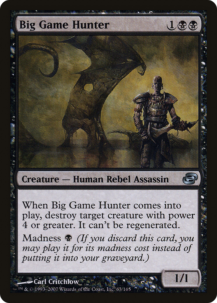 Big Game Hunter (PLC-063) - Planar Chaos Foil - Premium MTG Single from Wizards of the Coast - Just $1.60! Shop now at Game Crave Tournament Store