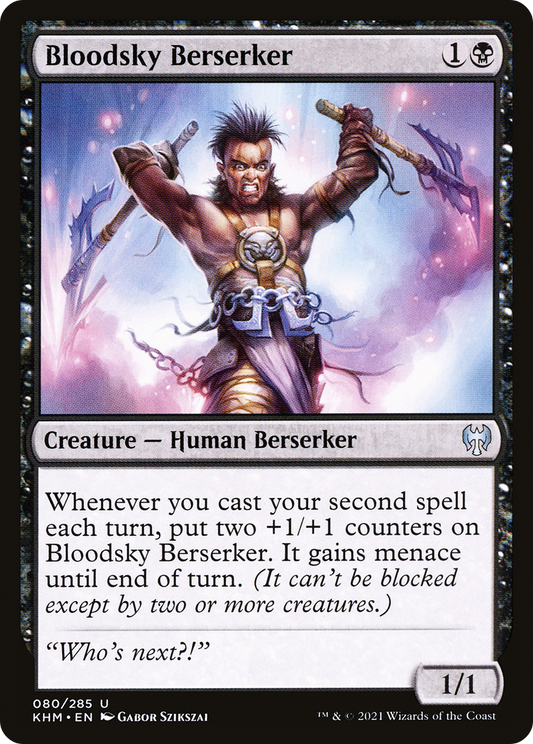 Bloodsky Berserker (KHM-080) - Kaldheim - Premium MTG Single from Wizards of the Coast - Just $0.08! Shop now at Game Crave Tournament Store