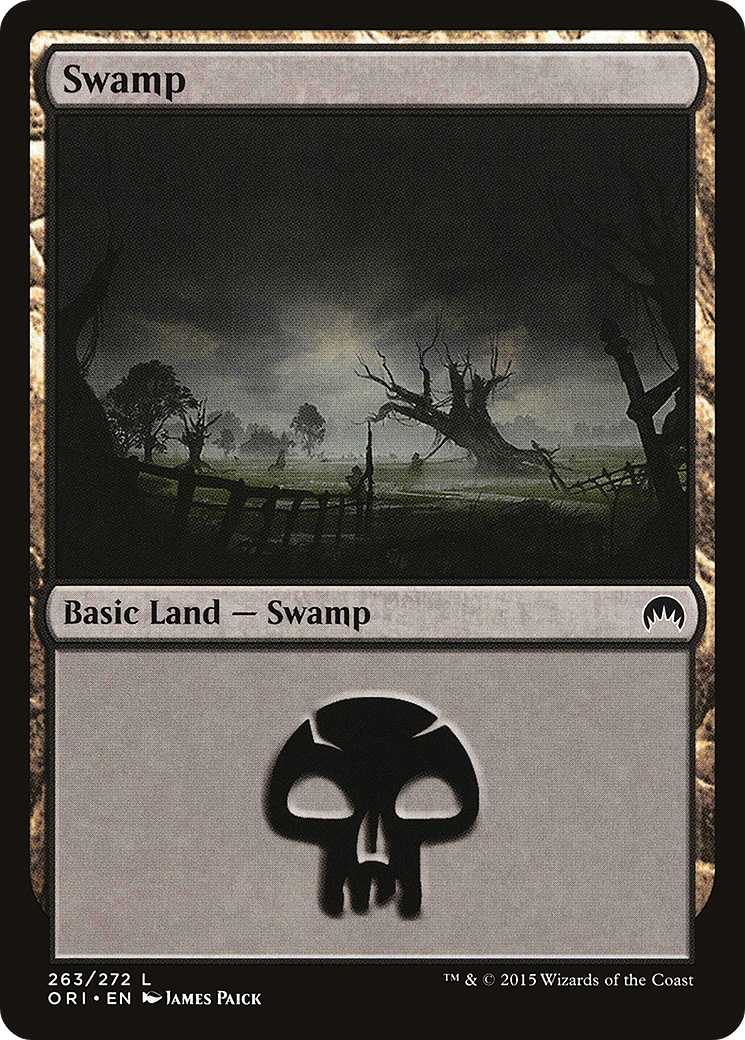 Swamp (ORI-263) - Magic Origins Foil - Premium MTG Single from Wizards of the Coast - Just $0.08! Shop now at Game Crave Tournament Store
