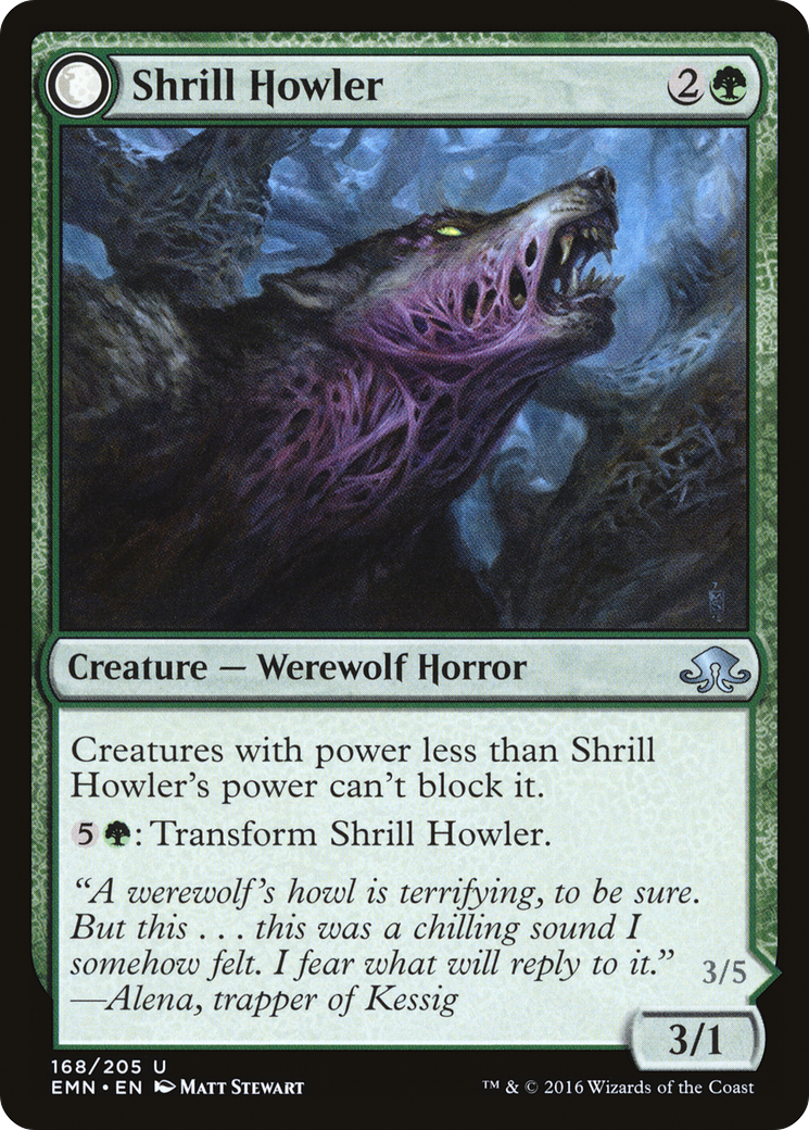 Shrill Howler // Howling Chorus (EMN-168) - Eldritch Moon: (mooneldrazidfc) - Premium MTG Single from Wizards of the Coast - Just $0.25! Shop now at Game Crave Tournament Store