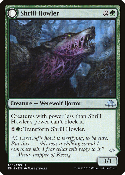 Shrill Howler // Howling Chorus (EMN-168) - Eldritch Moon: (mooneldrazidfc) - Premium MTG Single from Wizards of the Coast - Just $0.25! Shop now at Game Crave Tournament Store