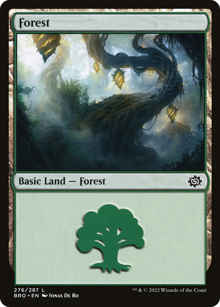 Forest (BRO-276) - The Brothers' War - Premium MTG Single from Wizards of the Coast - Just $0.08! Shop now at Game Crave Tournament Store
