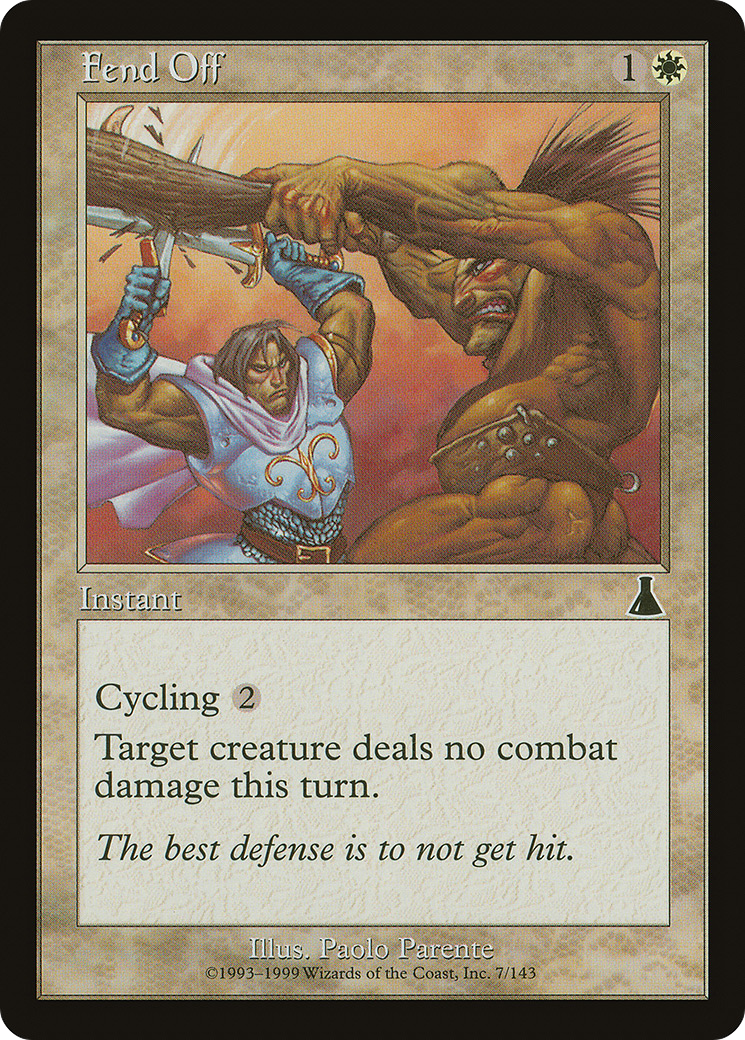 Fend Off (UDS-007) - Urza's Destiny Foil - Premium MTG Single from Wizards of the Coast - Just $0.30! Shop now at Game Crave Tournament Store
