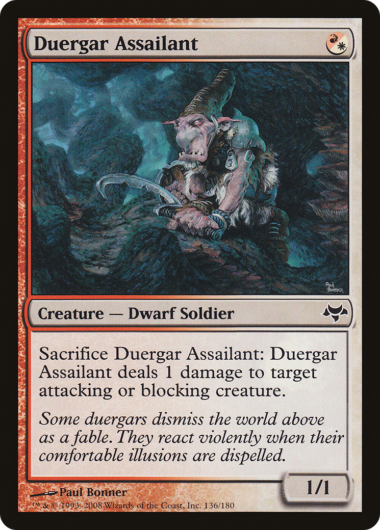 Duergar Assailant (EVE-136) - Eventide - Premium MTG Single from Wizards of the Coast - Just $0.25! Shop now at Game Crave Tournament Store