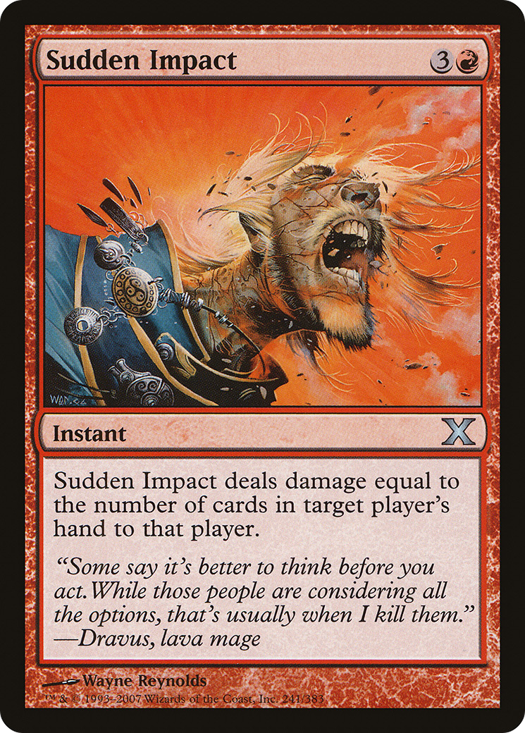 Sudden Impact (10E-241) - Tenth Edition Foil - Premium MTG Single from Wizards of the Coast - Just $0.45! Shop now at Game Crave Tournament Store