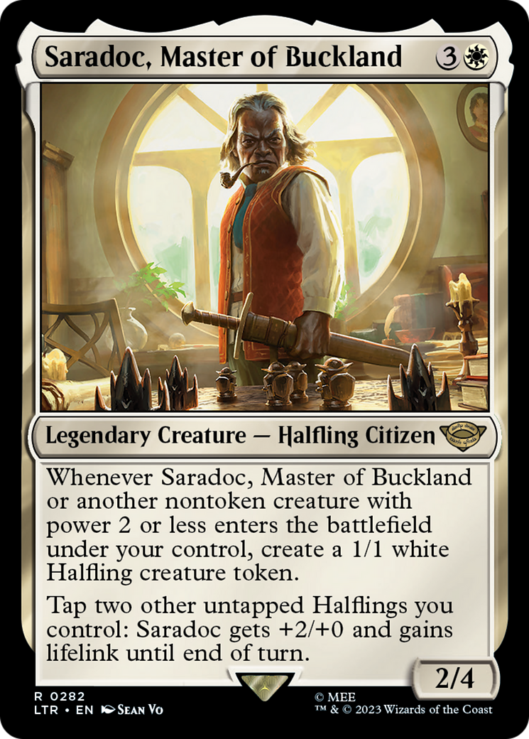 Saradoc, Master of Buckland (LTR-282) - The Lord of the Rings: Tales of Middle-earth - Premium MTG Single from Wizards of the Coast - Just $0.25! Shop now at Game Crave Tournament Store