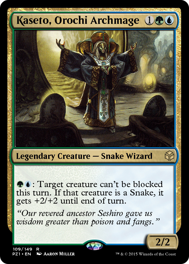 Kaseto, Orochi Archmage (PZ1-109) - Legendary Cube Prize Pack Foil - Premium MTG Single from Wizards of the Coast - Just $0! Shop now at Game Crave Tournament Store