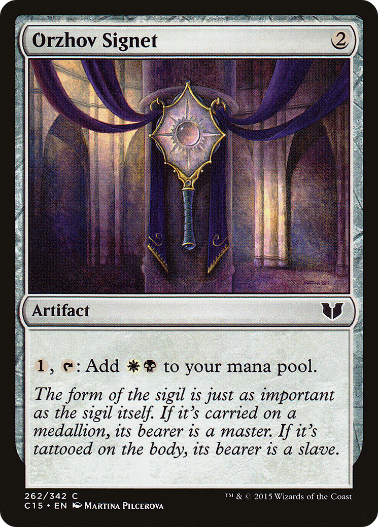 Orzhov Signet (C15-262) - Commander 2015 - Premium MTG Single from Wizards of the Coast - Just $0.08! Shop now at Game Crave Tournament Store