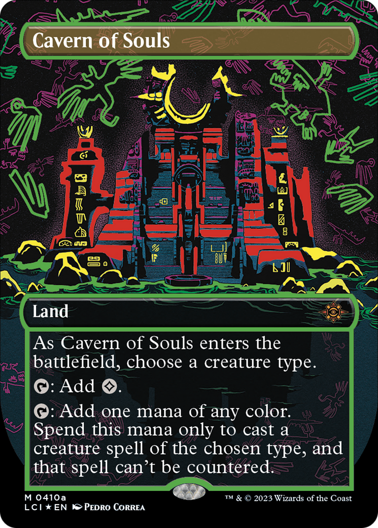 Cavern of Souls (LCI-410A) - The Lost Caverns of Ixalan (Borderless) Foil - Premium MTG Single from Wizards of the Coast - Just $800! Shop now at Game Crave Tournament Store