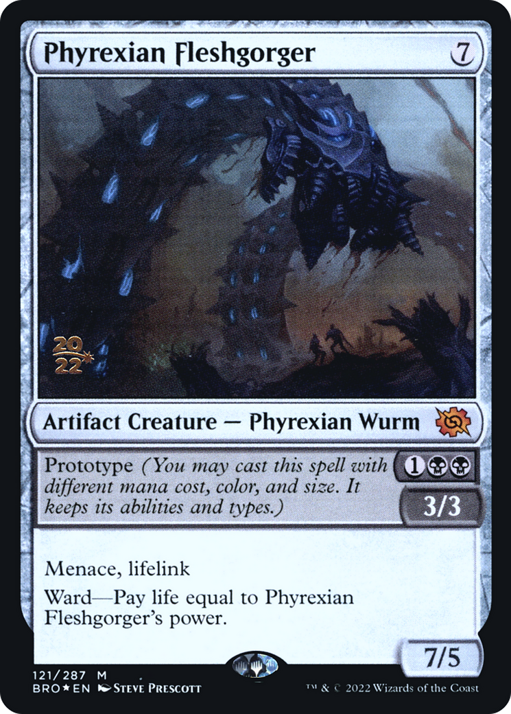 Phyrexian Fleshgorger (PBRO-121S) - The Brothers' War Promos Foil - Premium MTG Single from Wizards of the Coast - Just $1.18! Shop now at Game Crave Tournament Store