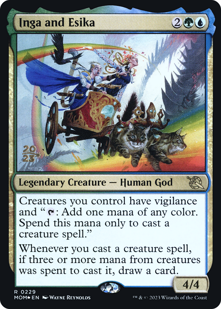 Inga and Esika (PMOM-229S) - March of the Machine Promos Foil - Premium MTG Single from Wizards of the Coast - Just $0.60! Shop now at Game Crave Tournament Store