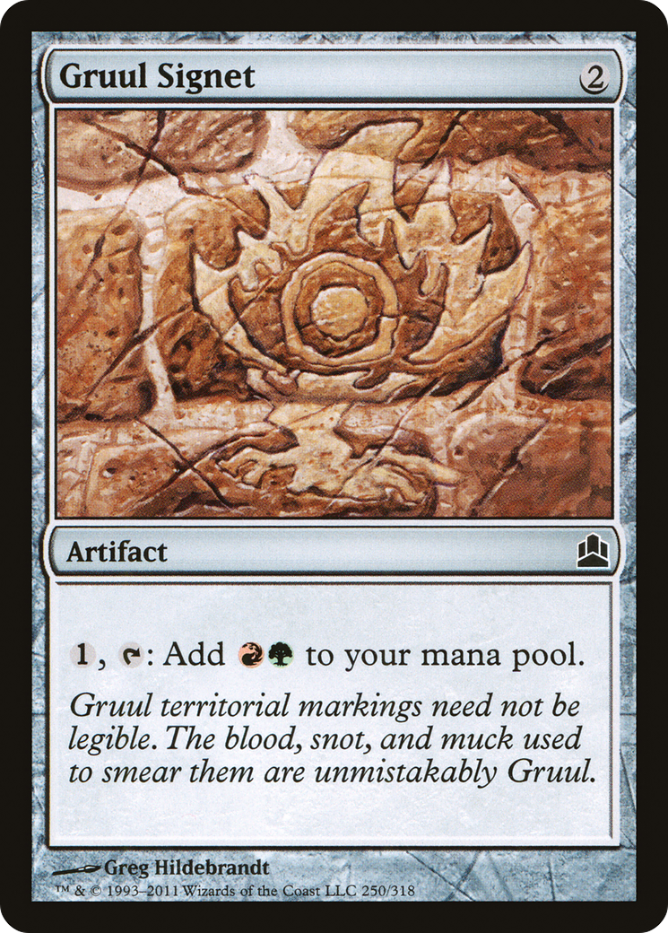 Gruul Signet (CMD-250) - Commander 2011 - Premium MTG Single from Wizards of the Coast - Just $0.17! Shop now at Game Crave Tournament Store
