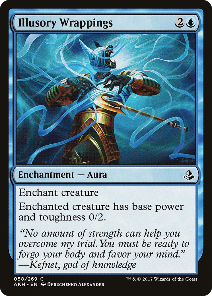 Illusory Wrappings (AKH-058) - Amonkhet - Premium MTG Single from Wizards of the Coast - Just $0.25! Shop now at Game Crave Tournament Store