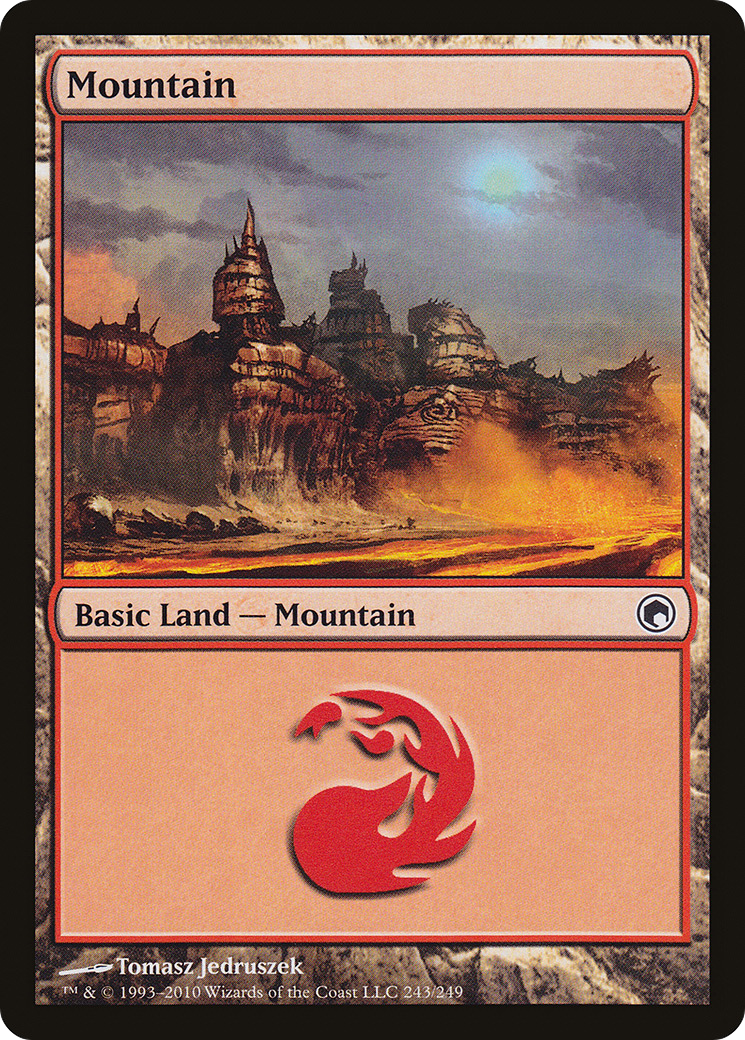 Mountain (SOM-243) - Scars of Mirrodin Foil - Premium MTG Single from Wizards of the Coast - Just $0.29! Shop now at Game Crave Tournament Store