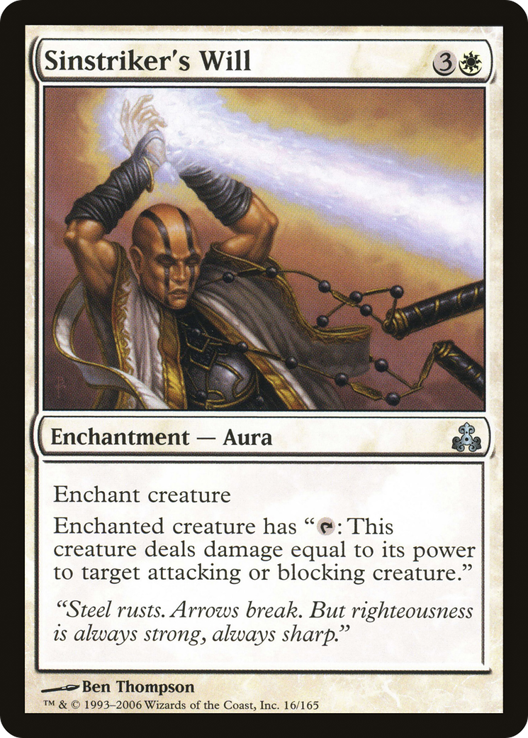 Sinstriker's Will (GPT-016) - Guildpact - Premium MTG Single from Wizards of the Coast - Just $0.08! Shop now at Game Crave Tournament Store