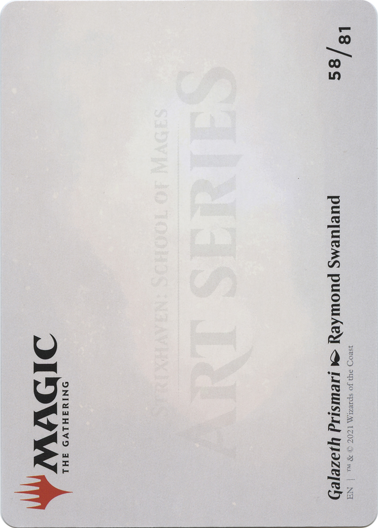Galazeth Prismari // Galazeth Prismari (ASTX-058) - Strixhaven Art Series (Borderless) - Premium MTG Single from Wizards of the Coast - Just $0! Shop now at Game Crave Tournament Store