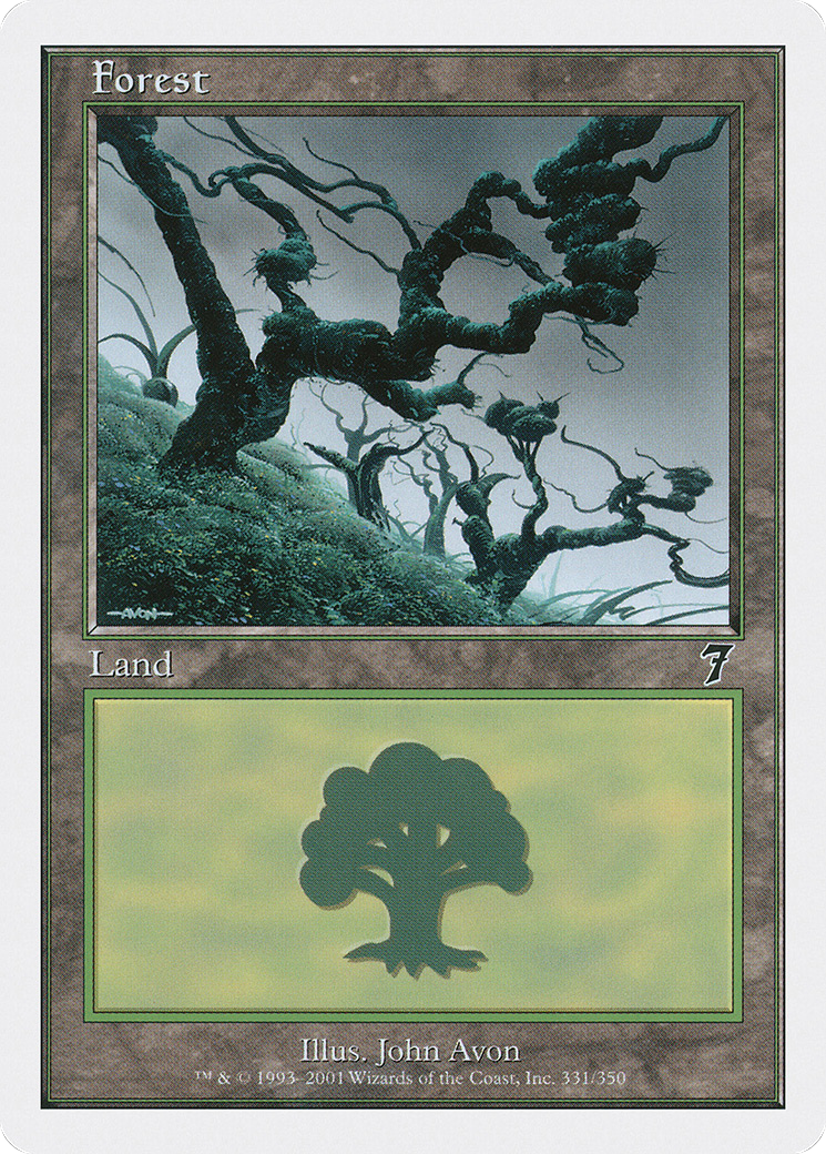 Forest (7ED-331) - Seventh Edition - Premium MTG Single from Wizards of the Coast - Just $0.14! Shop now at Game Crave Tournament Store
