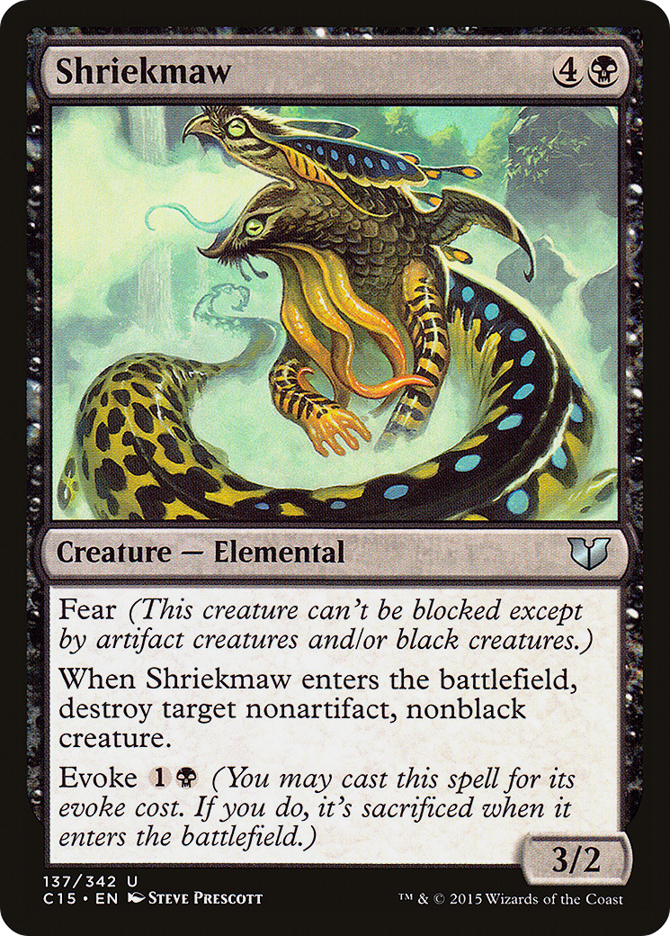 Shriekmaw (C15-137) - Commander 2015 - Premium MTG Single from Wizards of the Coast - Just $0.08! Shop now at Game Crave Tournament Store
