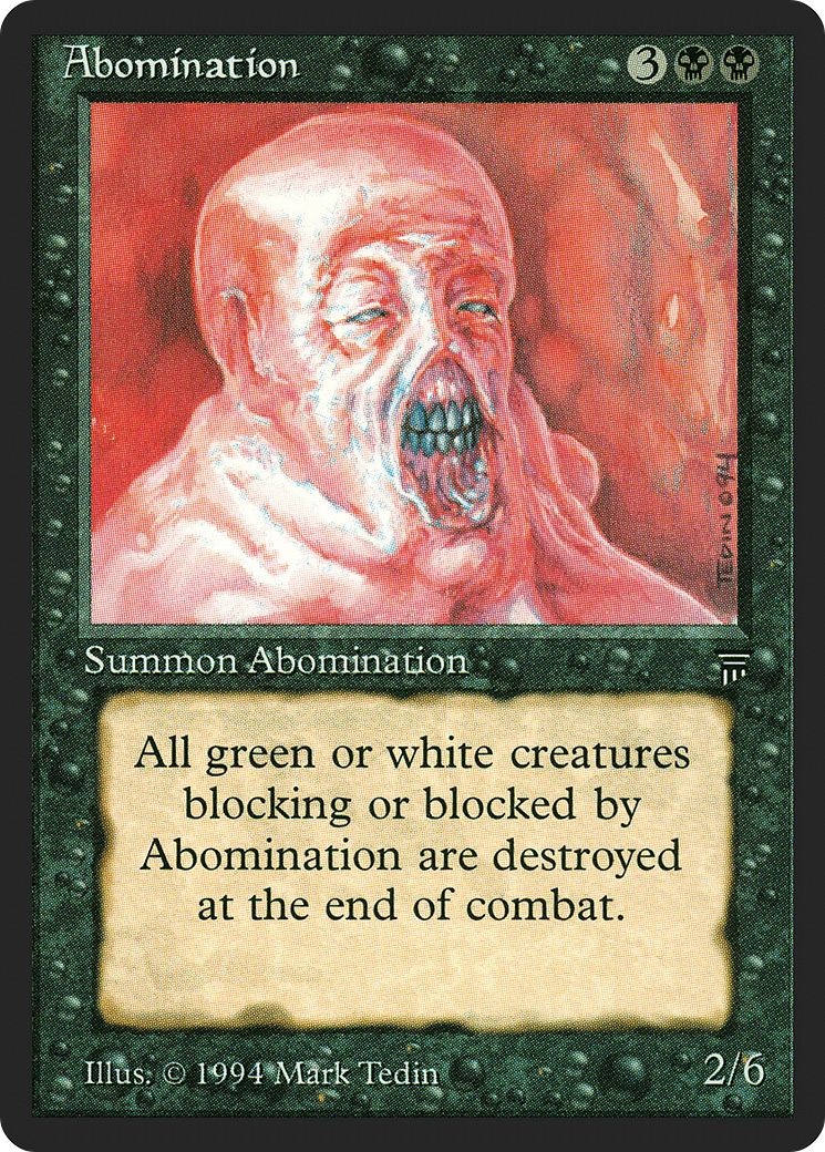 Abomination (LEG-087) - Legends - Premium MTG Single from Wizards of the Coast - Just $0.92! Shop now at Game Crave Tournament Store