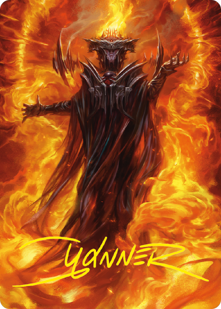 Sauron, the Dark Lord // Sauron, the Dark Lord (ALTR-021) - Tales of Middle-earth Art Series (Borderless) Foil - Premium MTG Single from Wizards of the Coast - Just $0! Shop now at Game Crave Tournament Store