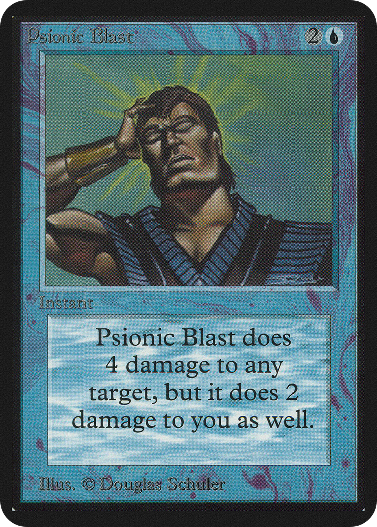 Psionic Blast (LEA-074) - Limited Edition Alpha - Premium MTG Single from Wizards of the Coast - Just $66! Shop now at Game Crave Tournament Store