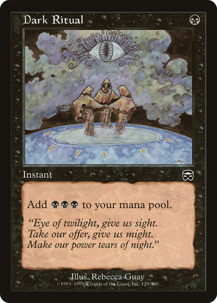 Dark Ritual (MMQ-129) - Mercadian Masques - Premium MTG Single from Wizards of the Coast - Just $0.96! Shop now at Game Crave Tournament Store