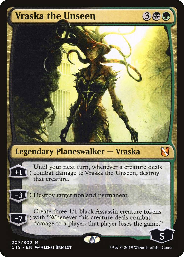 Vraska the Unseen (C19-207) - Commander 2019 - Premium MTG Single from Wizards of the Coast - Just $0.12! Shop now at Game Crave Tournament Store