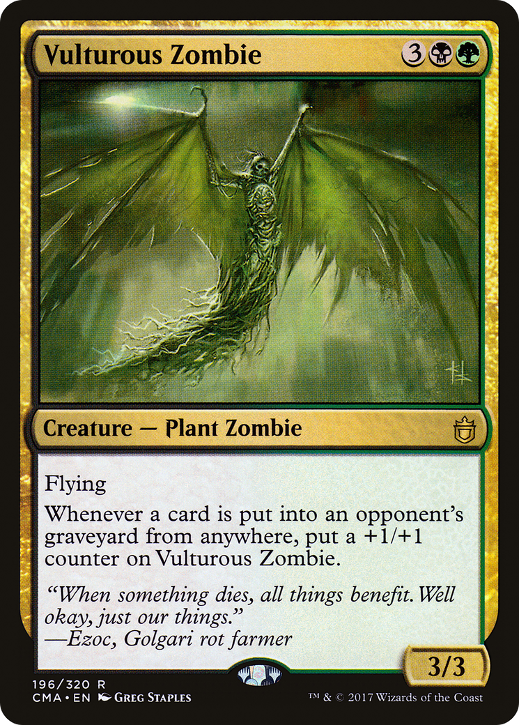 Vulturous Zombie (CMA-196) - Commander Anthology - Premium MTG Single from Wizards of the Coast - Just $0.11! Shop now at Game Crave Tournament Store