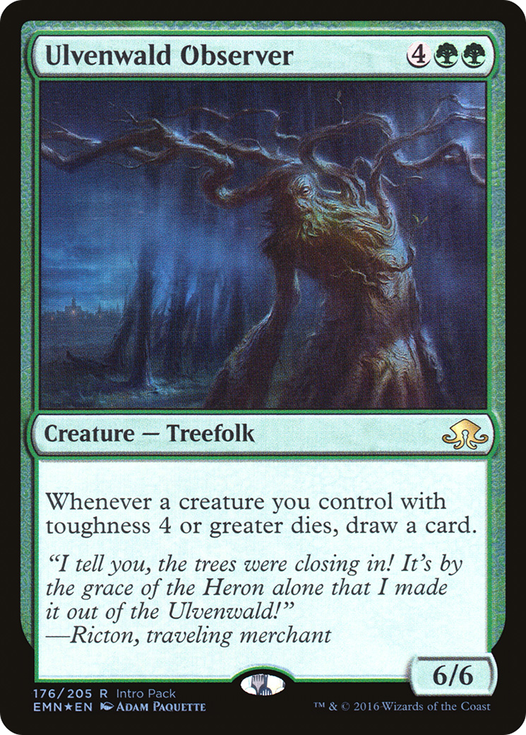 Ulvenwald Observer (PEMN-176) - Eldritch Moon Promos Foil - Premium MTG Single from Wizards of the Coast - Just $0.10! Shop now at Game Crave Tournament Store