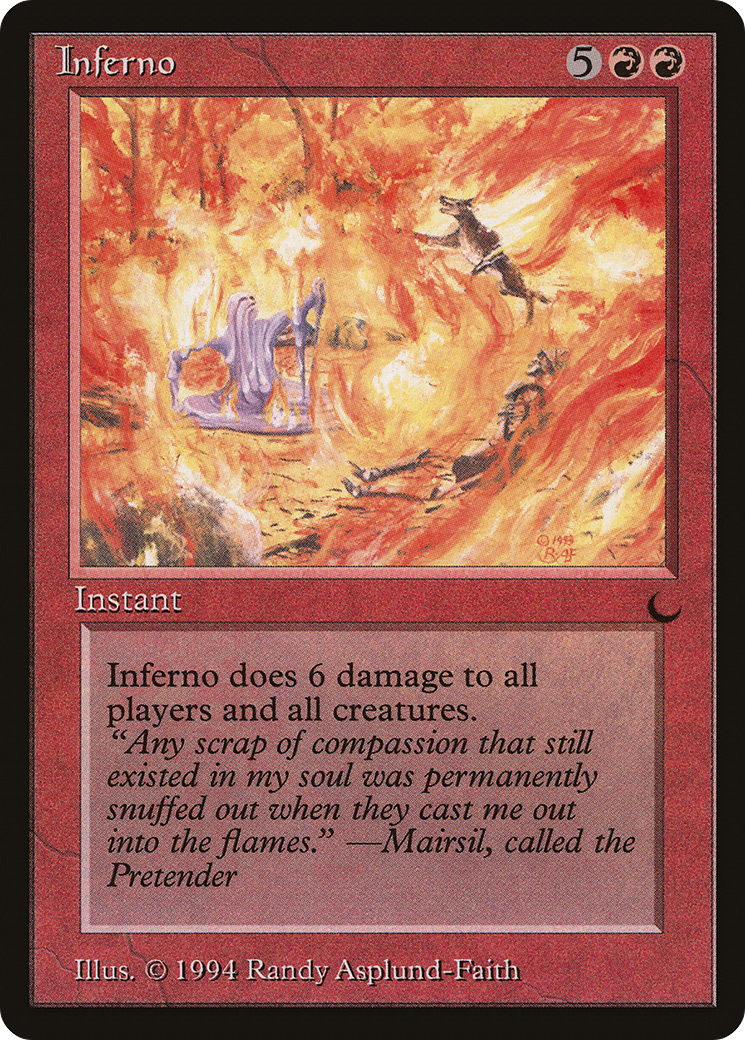 Inferno (DRK-071) - The Dark - Premium MTG Single from Wizards of the Coast - Just $1.22! Shop now at Game Crave Tournament Store