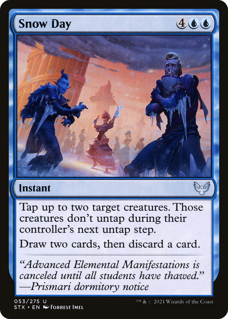 Snow Day (STX-053) - Strixhaven: School of Mages - Premium MTG Single from Wizards of the Coast - Just $0.08! Shop now at Game Crave Tournament Store