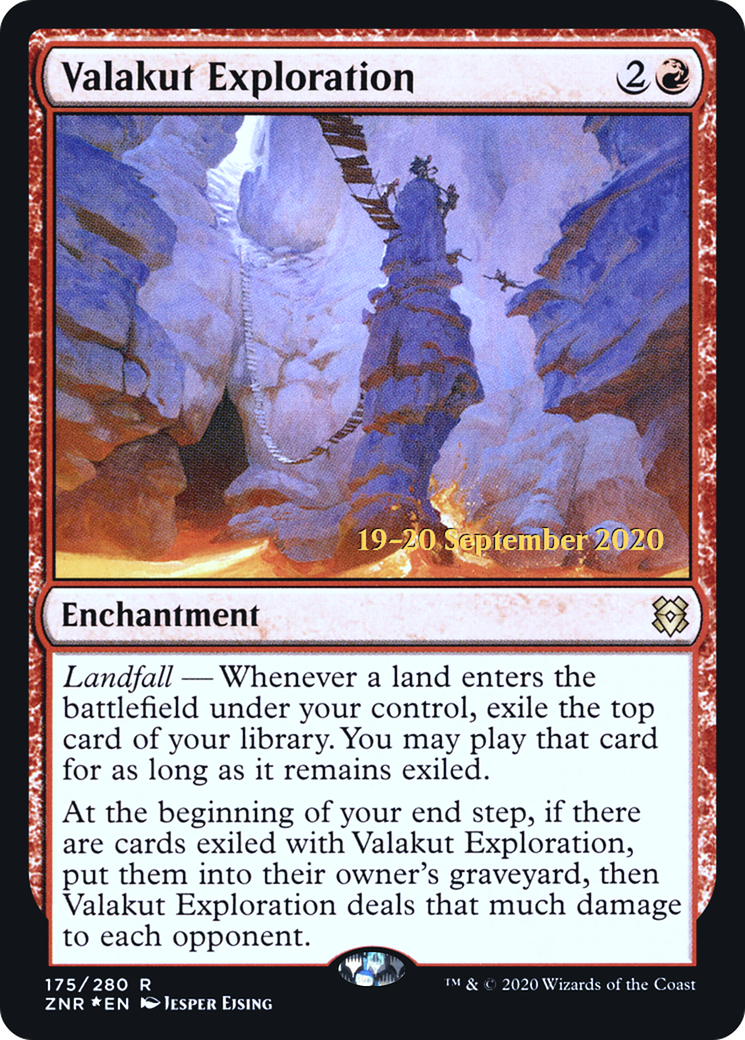 Valakut Exploration (PZNR-175S) - Zendikar Rising Promos Foil - Premium MTG Single from Wizards of the Coast - Just $0.41! Shop now at Game Crave Tournament Store