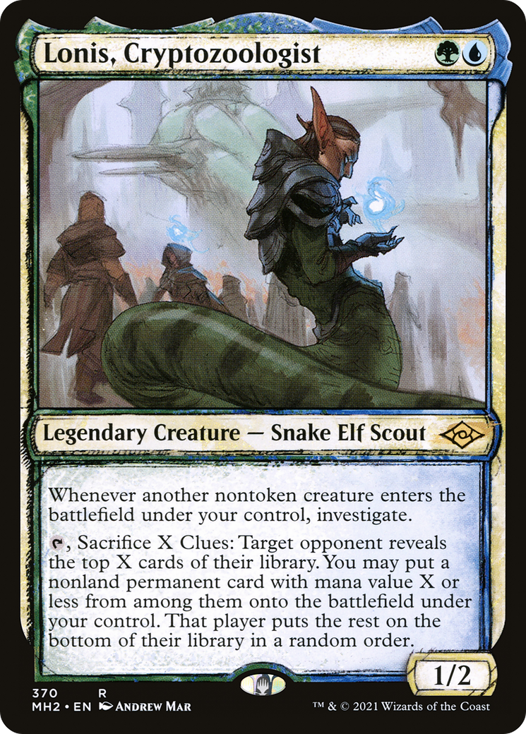 Lonis, Cryptozoologist (MH2-370) - Modern Horizons 2: (Showcase) - Premium MTG Single from Wizards of the Coast - Just $0.08! Shop now at Game Crave Tournament Store