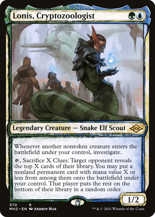 Lonis, Cryptozoologist (MH2-370) - Modern Horizons 2: (Showcase) Foil - Premium MTG Single from Wizards of the Coast - Just $0.09! Shop now at Game Crave Tournament Store