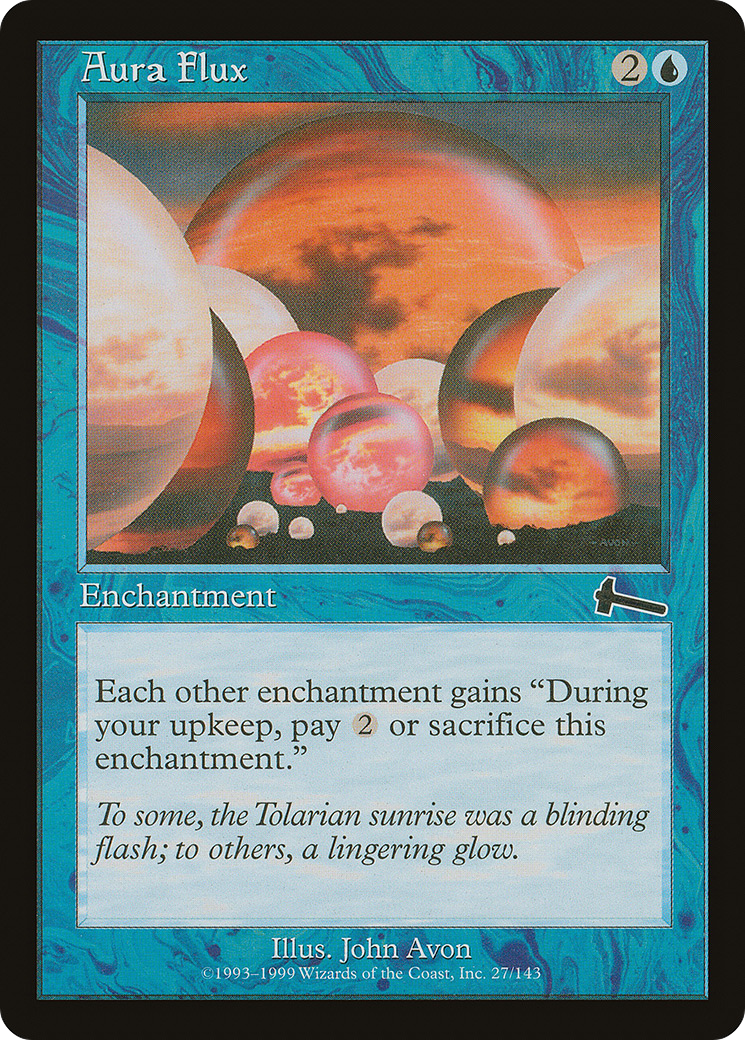 Aura Flux (ULG-027) - Urza's Legacy Foil - Premium MTG Single from Wizards of the Coast - Just $7.37! Shop now at Game Crave Tournament Store