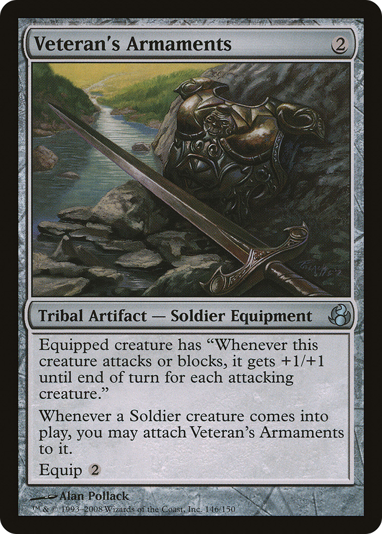 Veteran's Armaments (MOR-146) - Morningtide Foil - Premium MTG Single from Wizards of the Coast - Just $0.86! Shop now at Game Crave Tournament Store