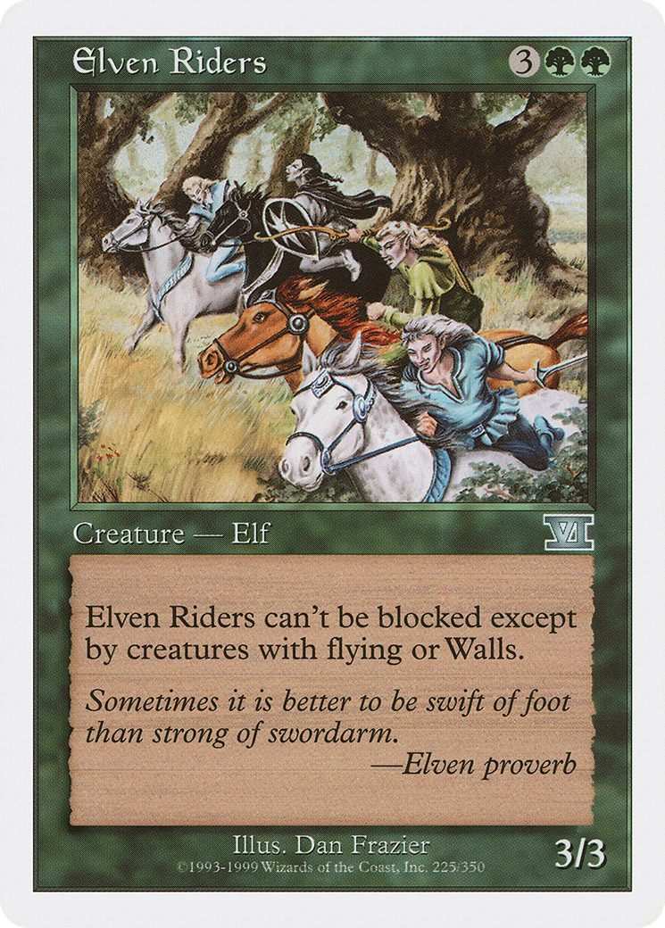Elven Riders (6ED-225) - Classic Sixth Edition - Premium MTG Single from Wizards of the Coast - Just $0.08! Shop now at Game Crave Tournament Store