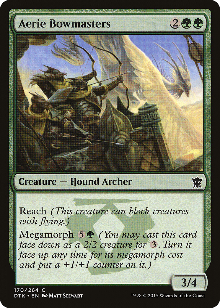 Aerie Bowmasters (DTK-170) - Dragons of Tarkir - Premium MTG Single from Wizards of the Coast - Just $0.08! Shop now at Game Crave Tournament Store