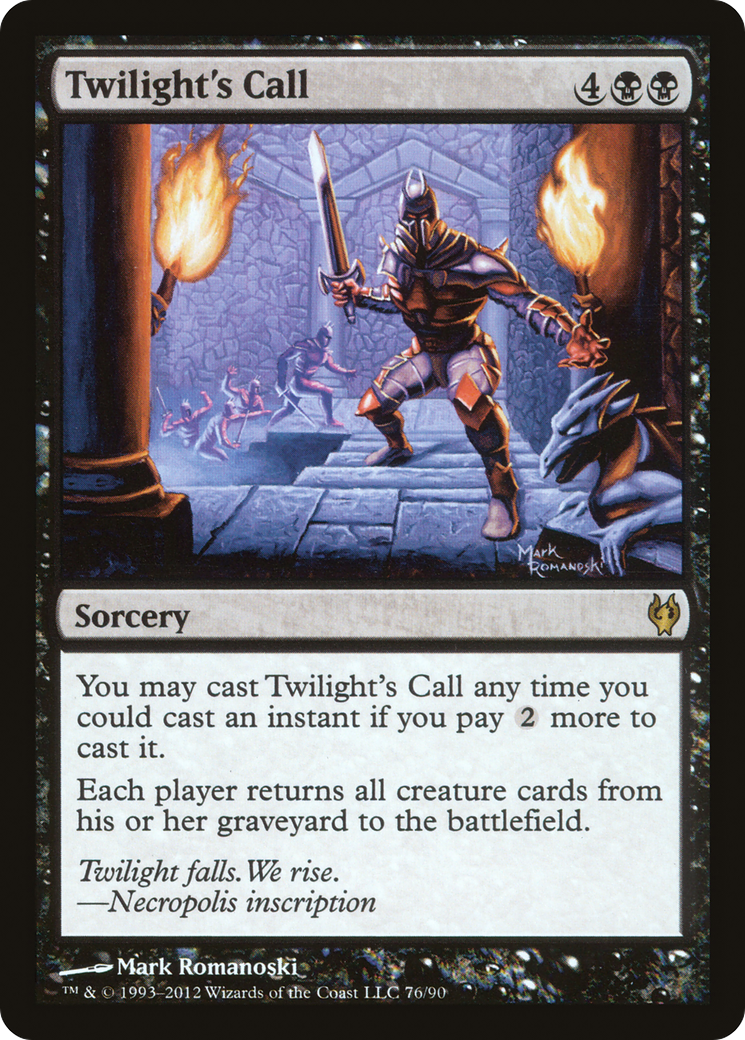 Twilight's Call (DDJ-076) - Duel Decks: Izzet vs. Golgari - Premium MTG Single from Wizards of the Coast - Just $0.19! Shop now at Game Crave Tournament Store