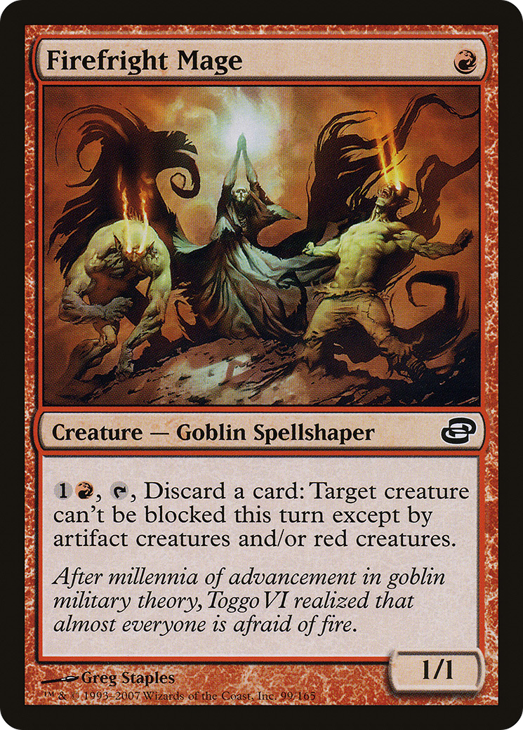 Firefright Mage (PLC-099) - Planar Chaos - Premium MTG Single from Wizards of the Coast - Just $0.08! Shop now at Game Crave Tournament Store