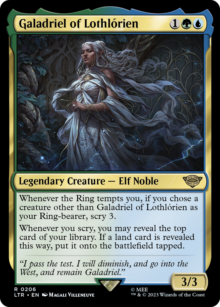 Galadriel of Lothlórien (LTR-206) - The Lord of the Rings: Tales of Middle-earth - Premium MTG Single from Wizards of the Coast - Just $0.25! Shop now at Game Crave Tournament Store