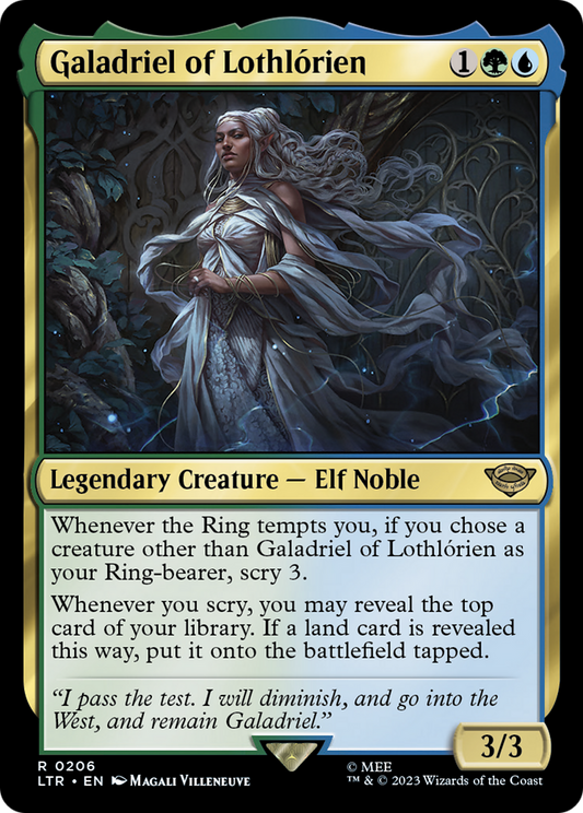 Galadriel of Lothlórien (LTR-206) - The Lord of the Rings: Tales of Middle-earth - Premium MTG Single from Wizards of the Coast - Just $0.25! Shop now at Game Crave Tournament Store
